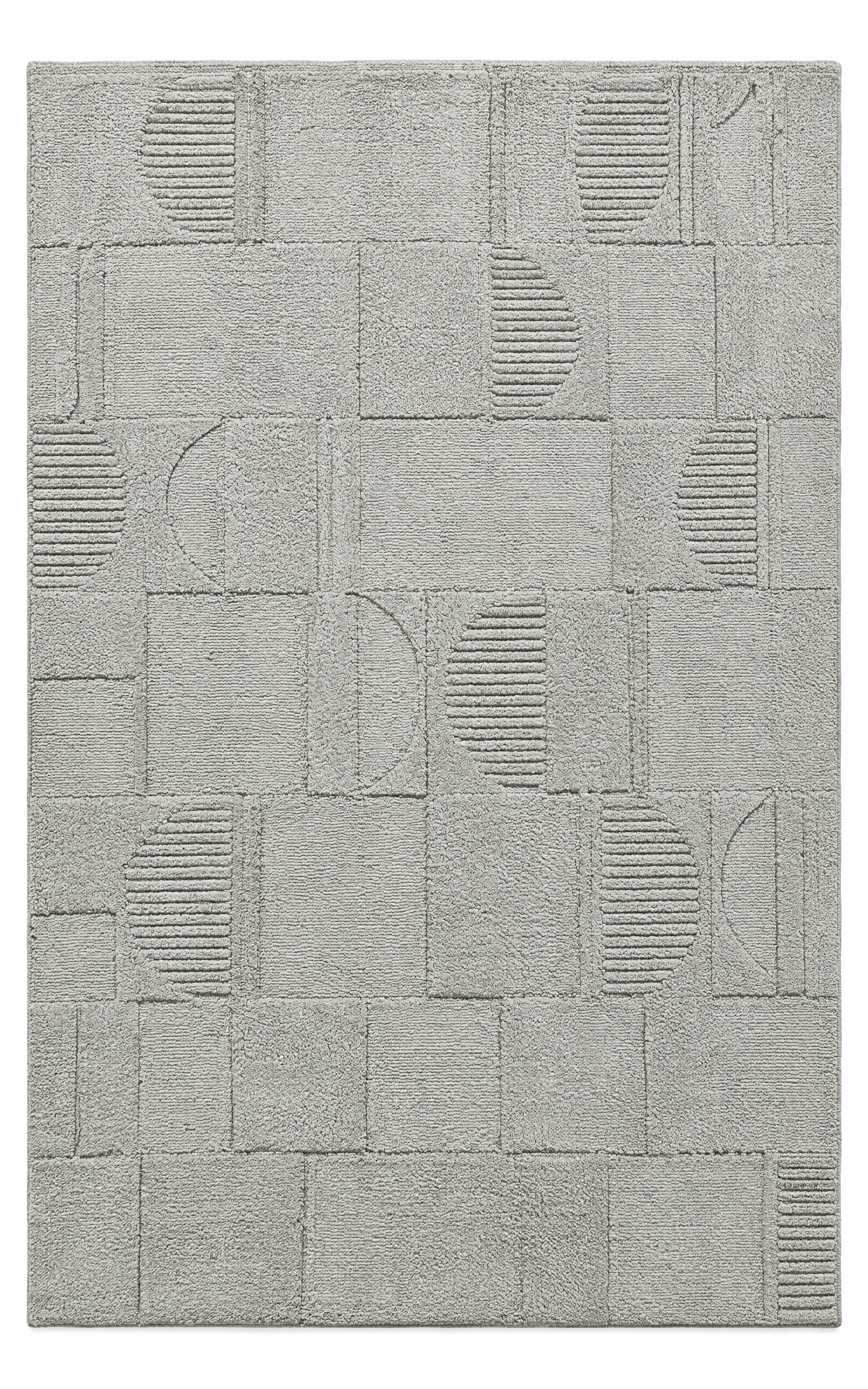 Catalina 5x8 Hand-Tufted Wool Tan Abstract — created with Imersian