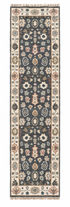 Emerson 2.6x10.3 Hand-Knotted Grey and Cream Oushak Runner Rug — created with Imersian