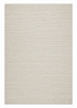 Olympe de Gouges 10x14 Handwoven Wool Durrie Ivory Loop Ball — created with Imersian