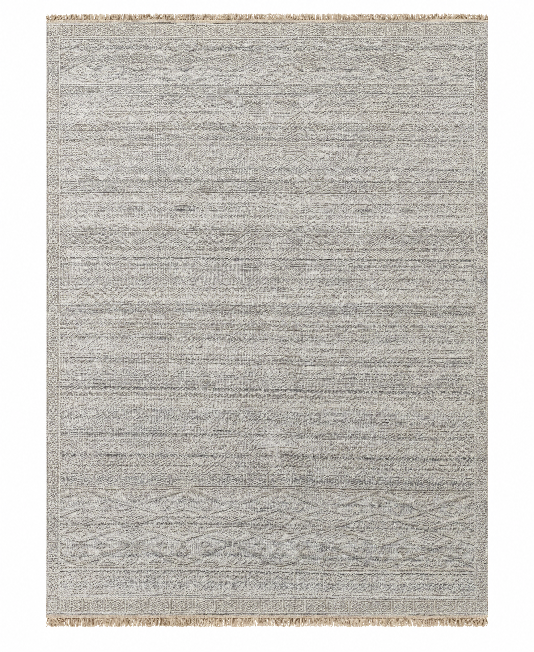 Sabriel 8x9.9  Silver and Grey Hand-Knotted Abstract Rug — created with Imersian