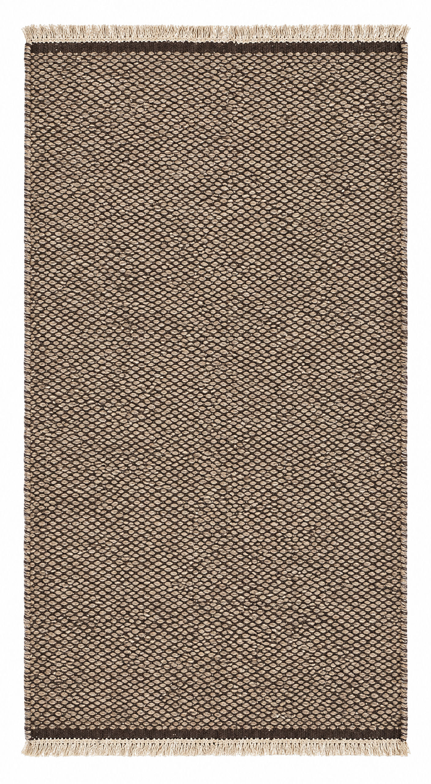 Link 2.9x5 Handwoven Durrie Brown and Tan — created with Imersian