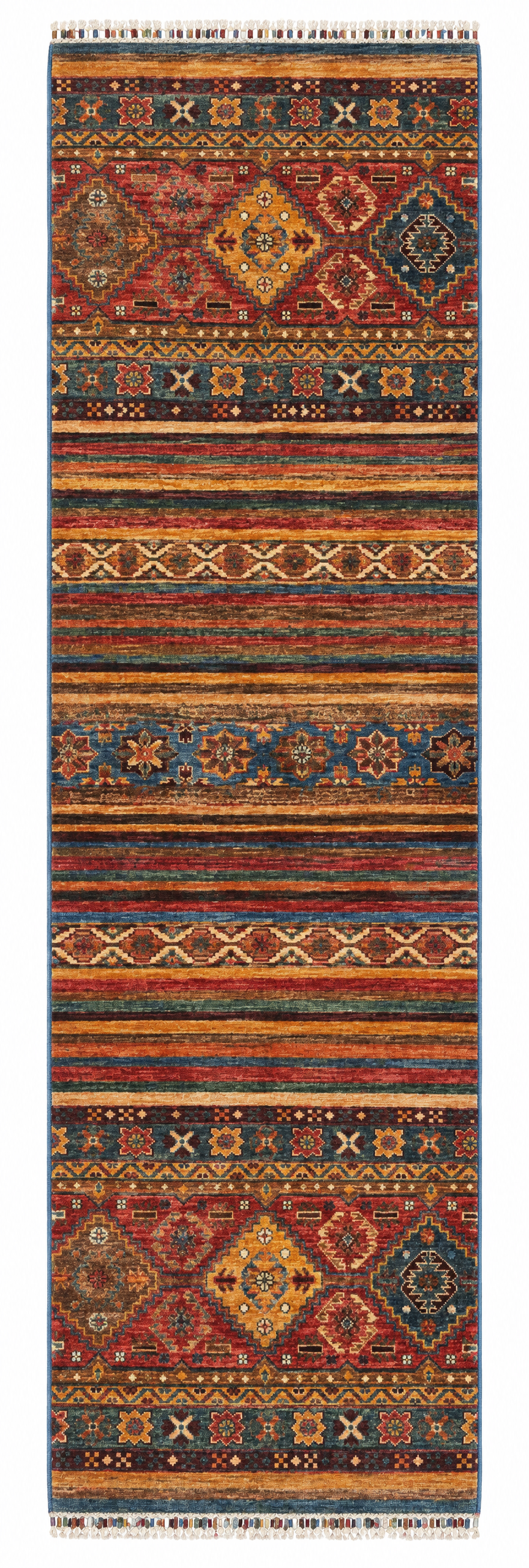 Molly Gordon 2.8x9.9 Colorful Afghani Khorjin Runner — created with Imersian