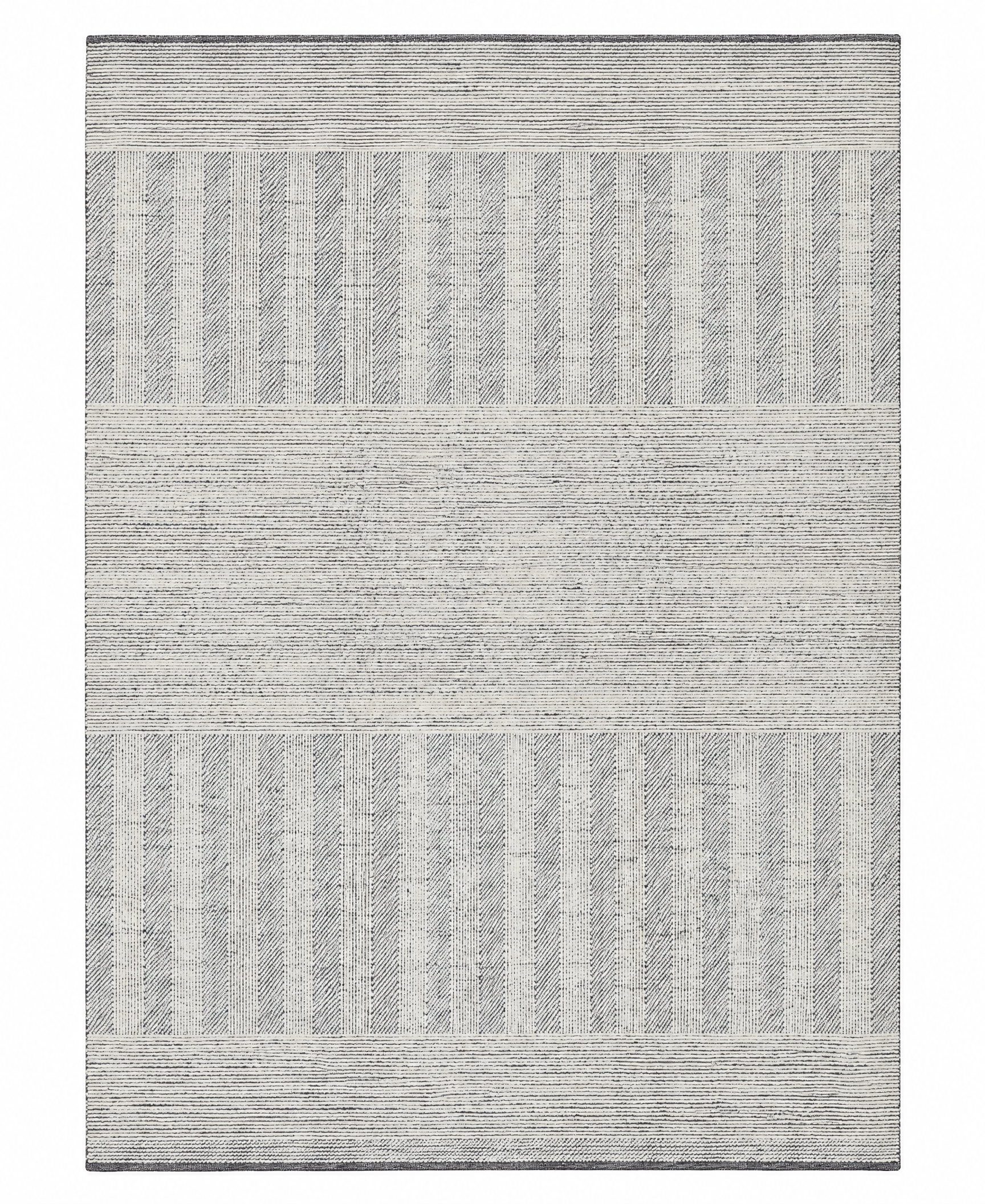 Eva Dahlbeck 12.3x15 Hand-Knotted Ivory & Silver Modern — created with Imersian