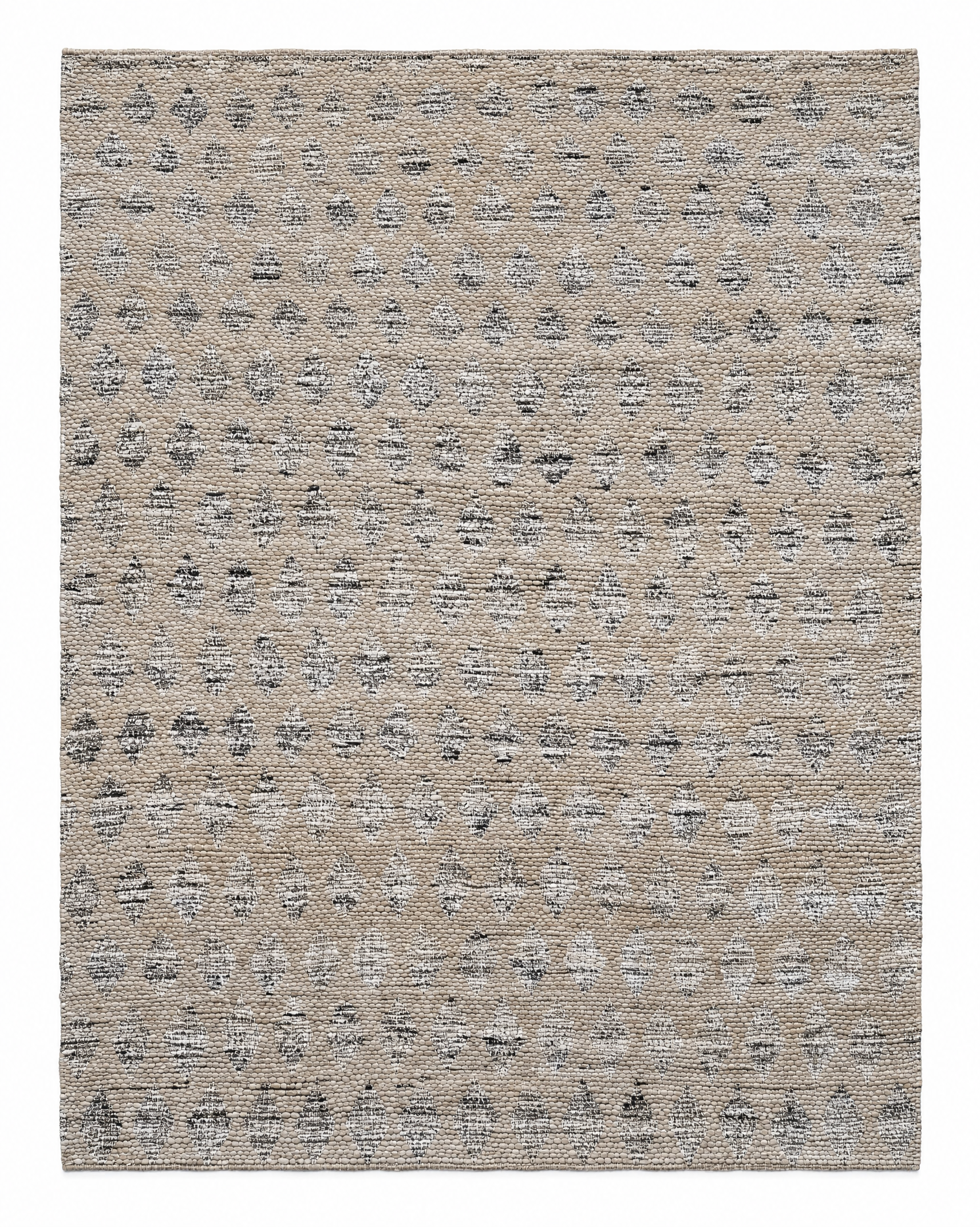 Griff 8x10 Handwoven Beige Jacquard Durrie — created with Imersian