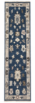 Emily Nelson 2.6x12.3 Blue Hand-Knotted Oushak Runner — created with Imersian