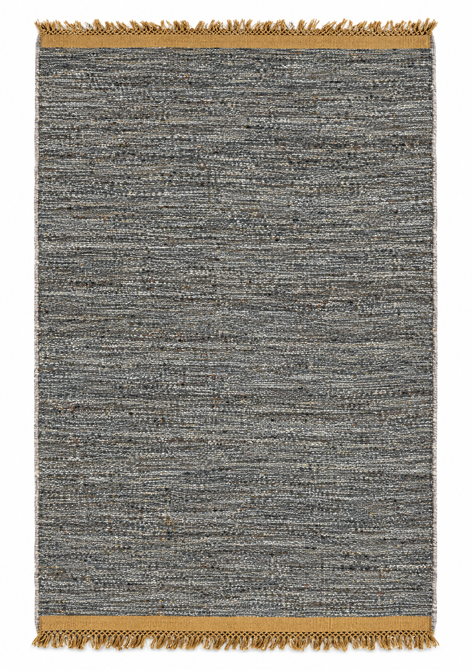 Melancholy 4.9x6.9 Grey & Light Blue Handwoven Wool Rug — created with Imersian