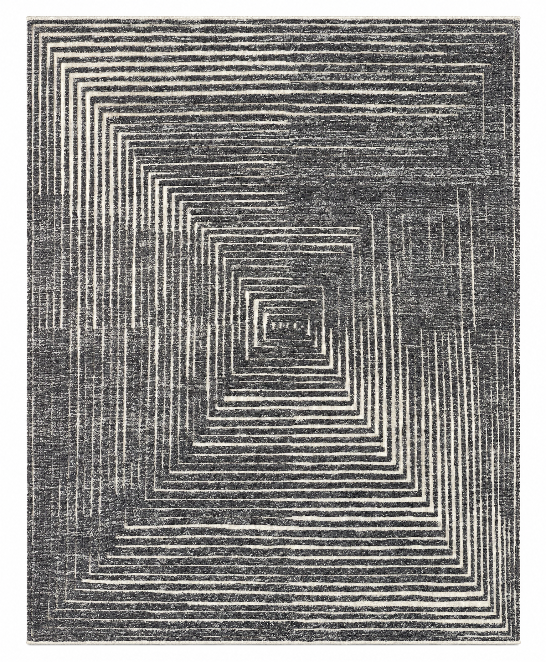 Dale DaBone 8.3x10 Hand-Knotted Grey & Ivory Cut Pile — created with Imersian