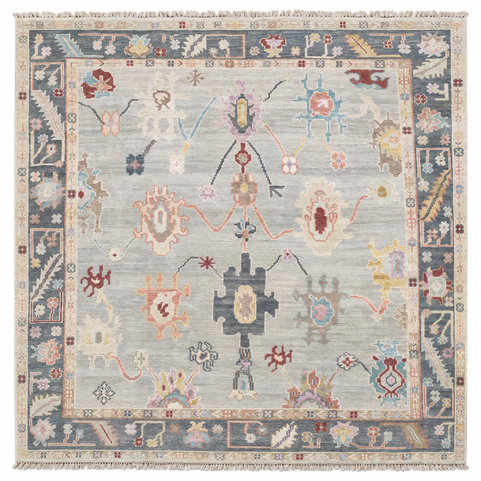 Neva Hand-Knotted Custom 10x10 Oushak — created with Imersian
