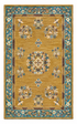 Jarboe 5x8 Hand-Tufted Gold & Green Floral — created with Imersian