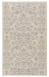 Lavender 5x7.9  Ivory and Silver Hand-Knotted Modern Rug — created with Imersian