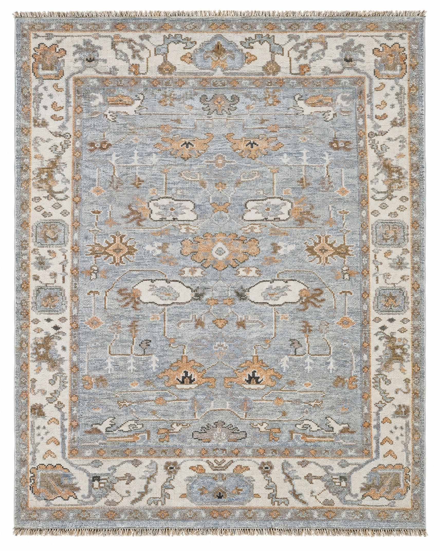 Serena Martin 8x10 Tan & Ivory Oushak — created with Imersian
