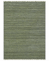 Comfrey 8x10 Handwoven Textured Wool & Cotton Green Durrie — created with Imersian
