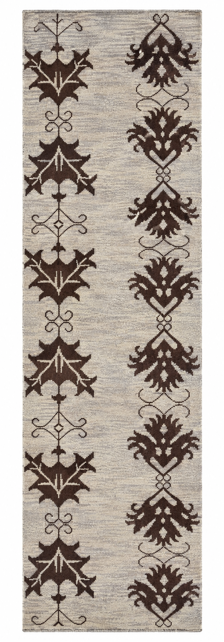 El Chido 4x11.6 Grey Hand-Knotted Modern Runner — created with Imersian