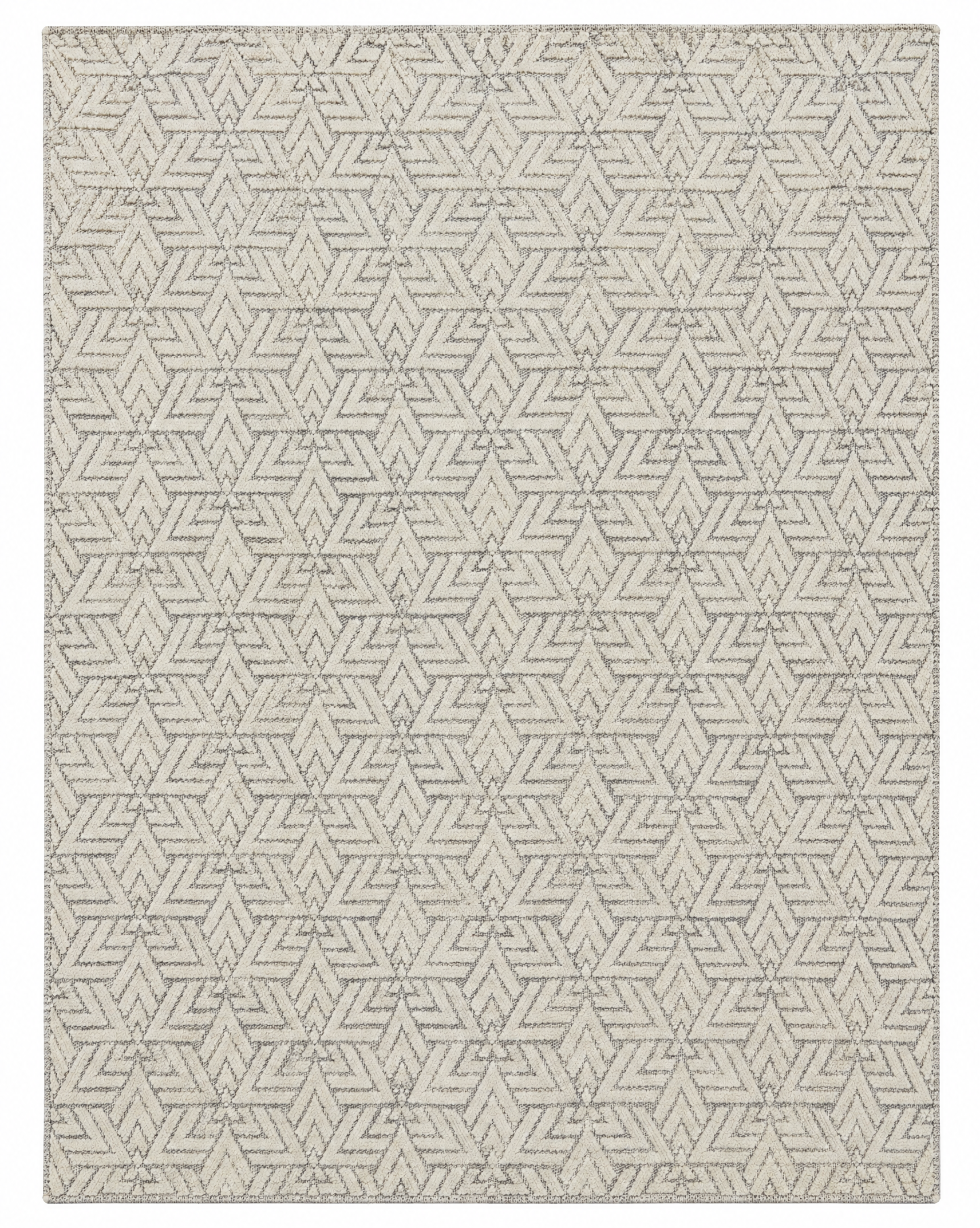 Pettinger 8x10 Hand-Knotted Silver & Grey High Low — created with Imersian