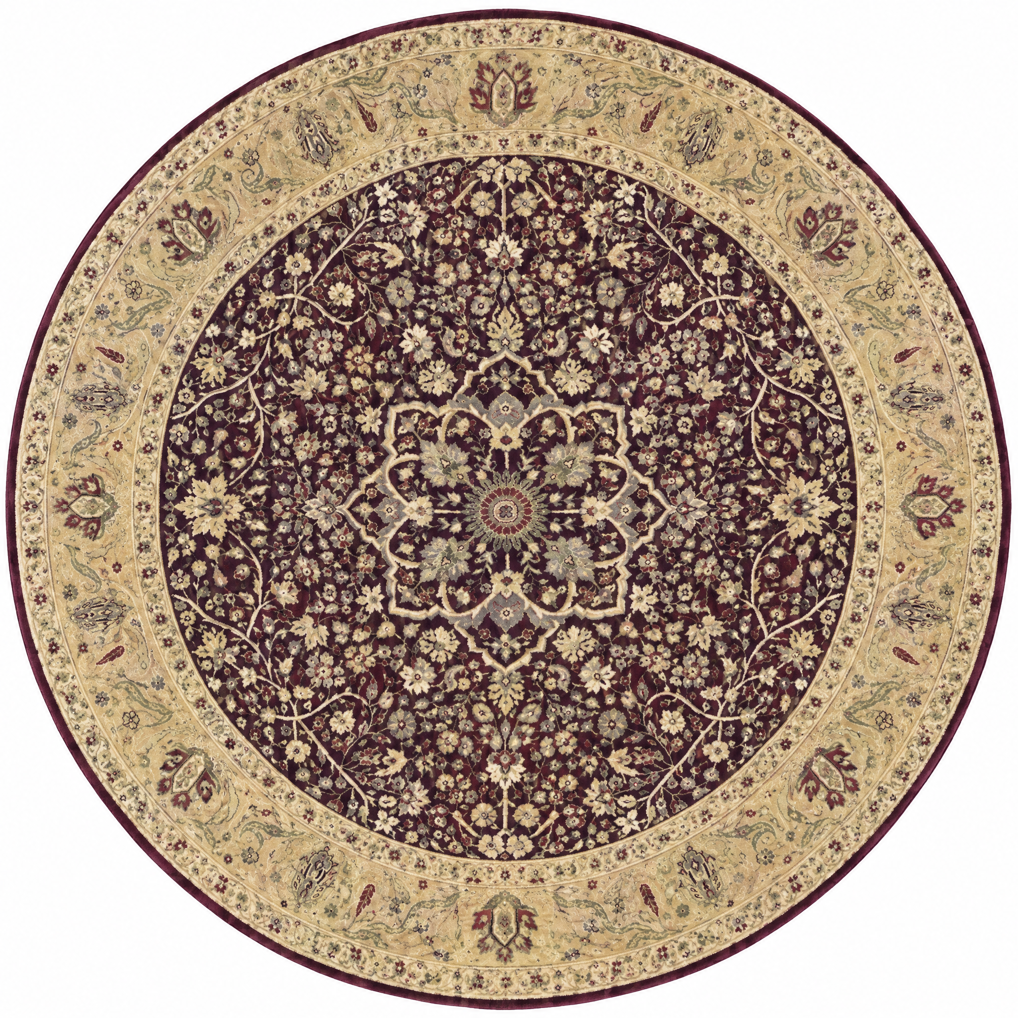 Jessica Batten 8x8 Burgundy Indian Oushak — created with Imersian