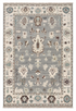 Darcy 5x7.3 Grey and Off White Hand-Knotted Oushak Rug — created with Imersian