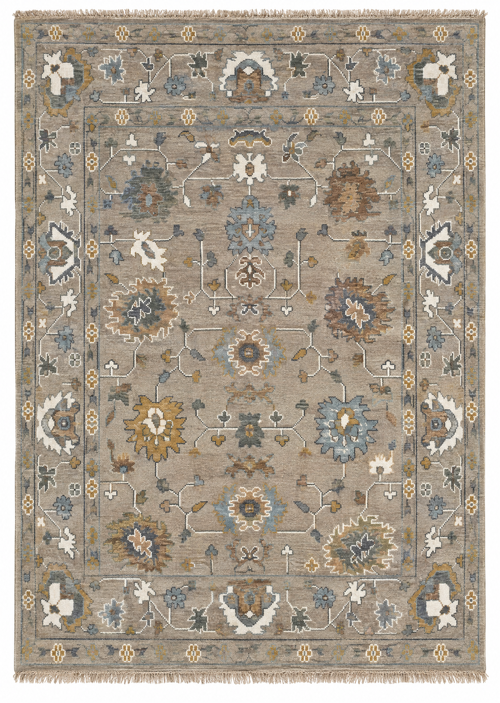Jules Vaughn 10x14 Grey Hand-Knotted Oushak — created with Imersian