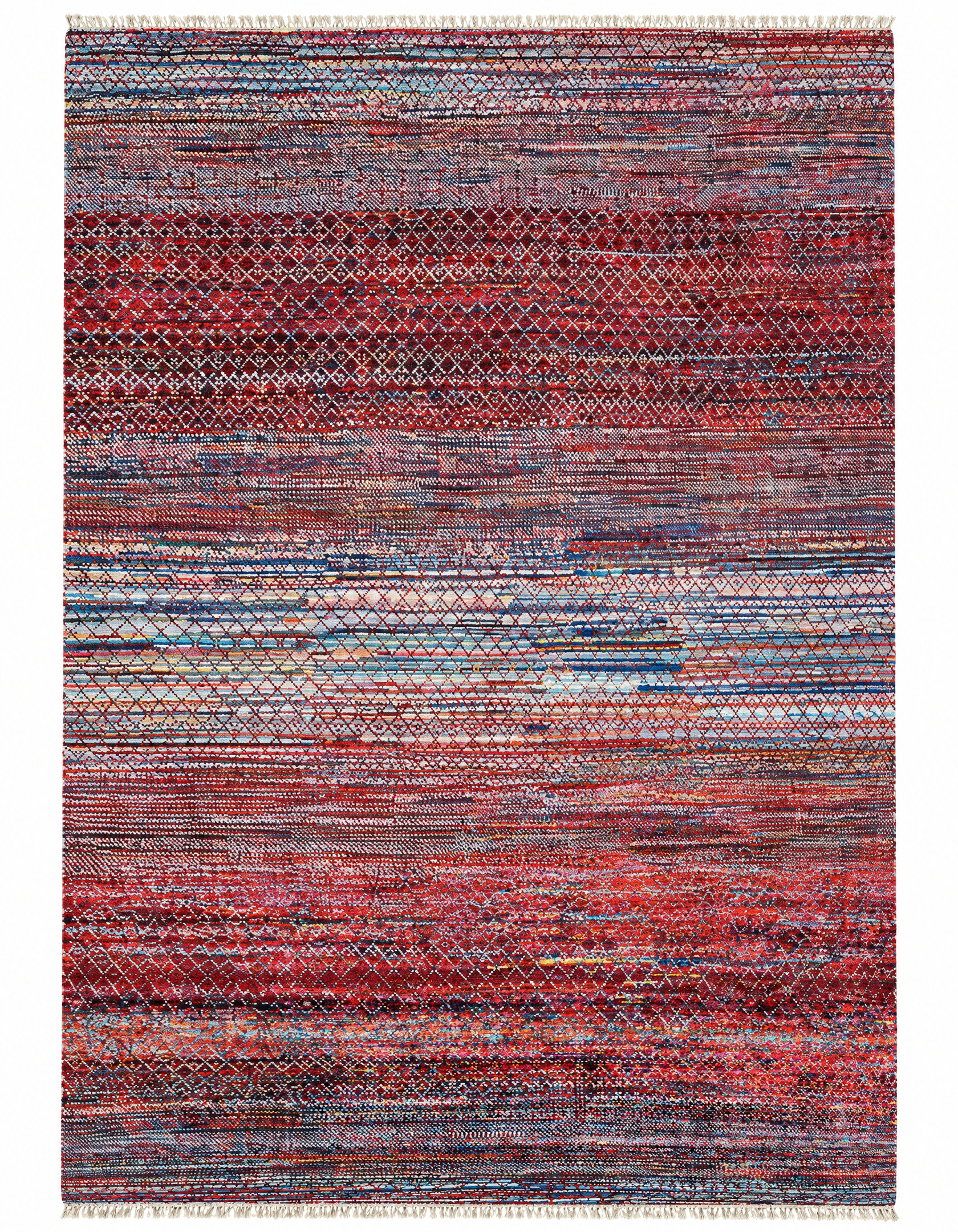 Garko 8x10.3 Hand-Knotted Red Mix Modern — created with Imersian