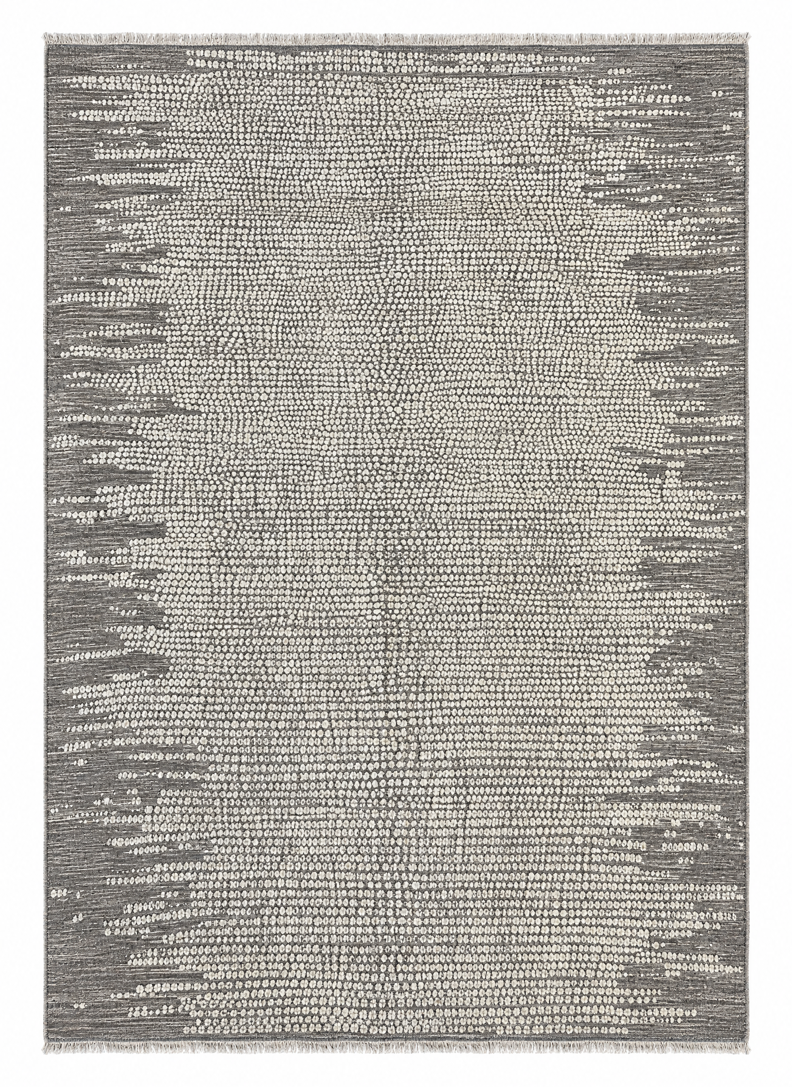 Lettieri 10.3x14 Hand-Knotted Grey & Silver Modern — created with Imersian