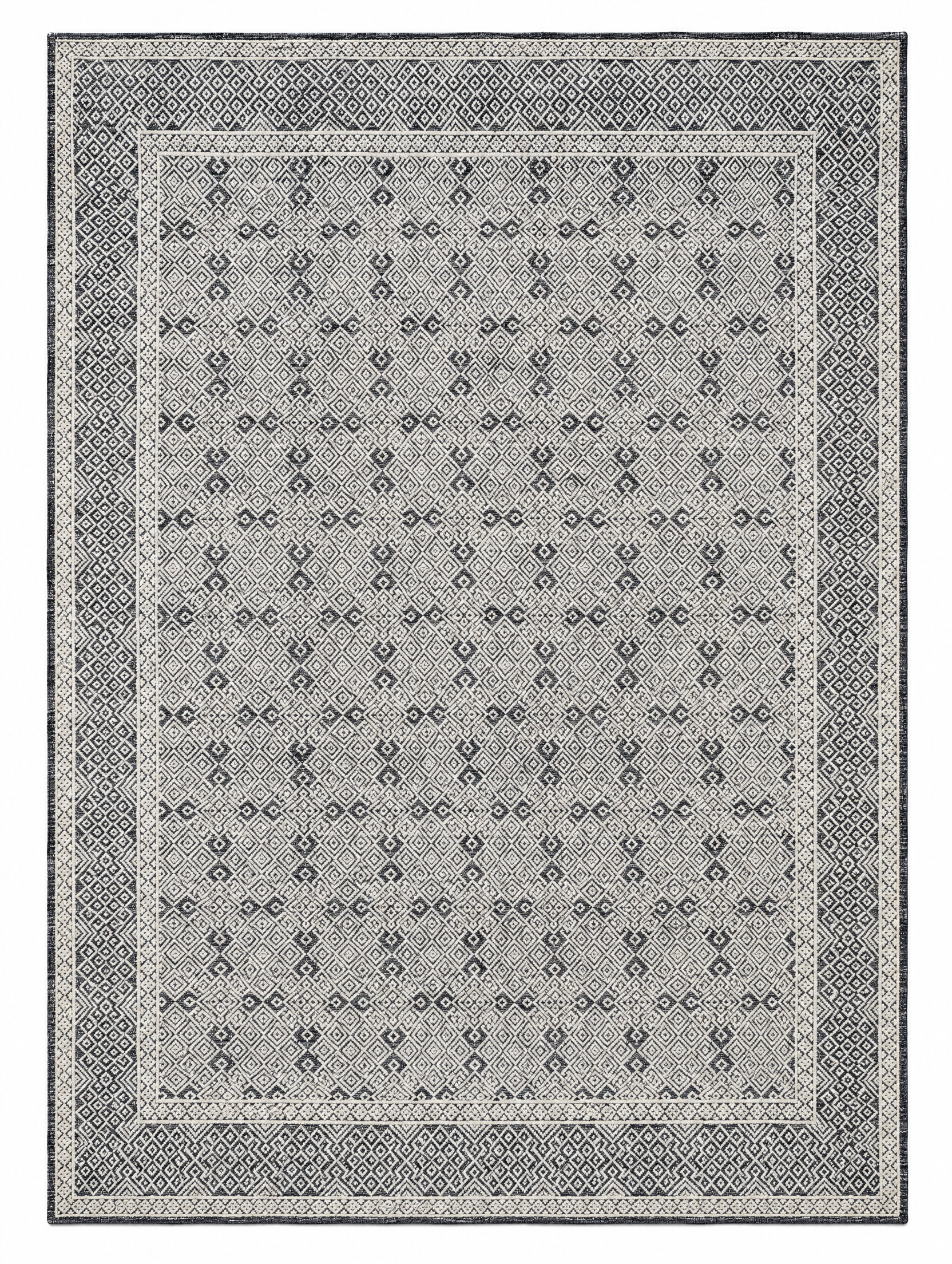 Kennedy 9x12 Hand-Knotted Dark Grey & Silver Modern — created with Imersian