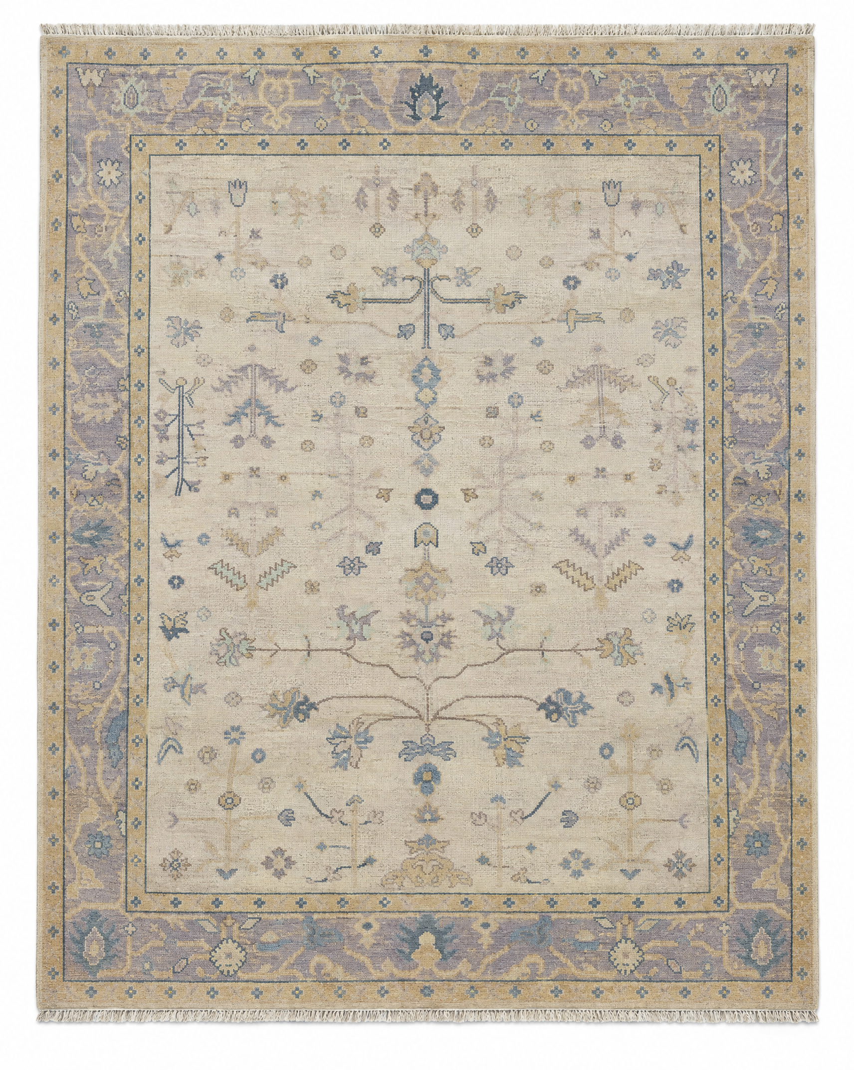 Alison Smith 8x10 Lavender Hand-Knotted Oushak Rug — created with Imersian