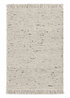 Hannah More 5.6x7.9 Handwoven Wool Durrie Natural Ivory Handcarded — created with Imersian