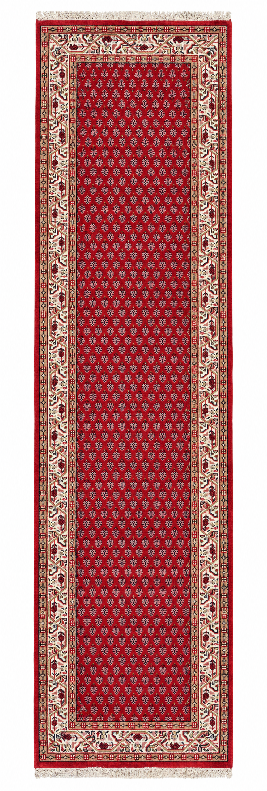 Sheila Lawrence 2.3x9 Red Hand-Knotted Traditional Style Runner — created with Imersian