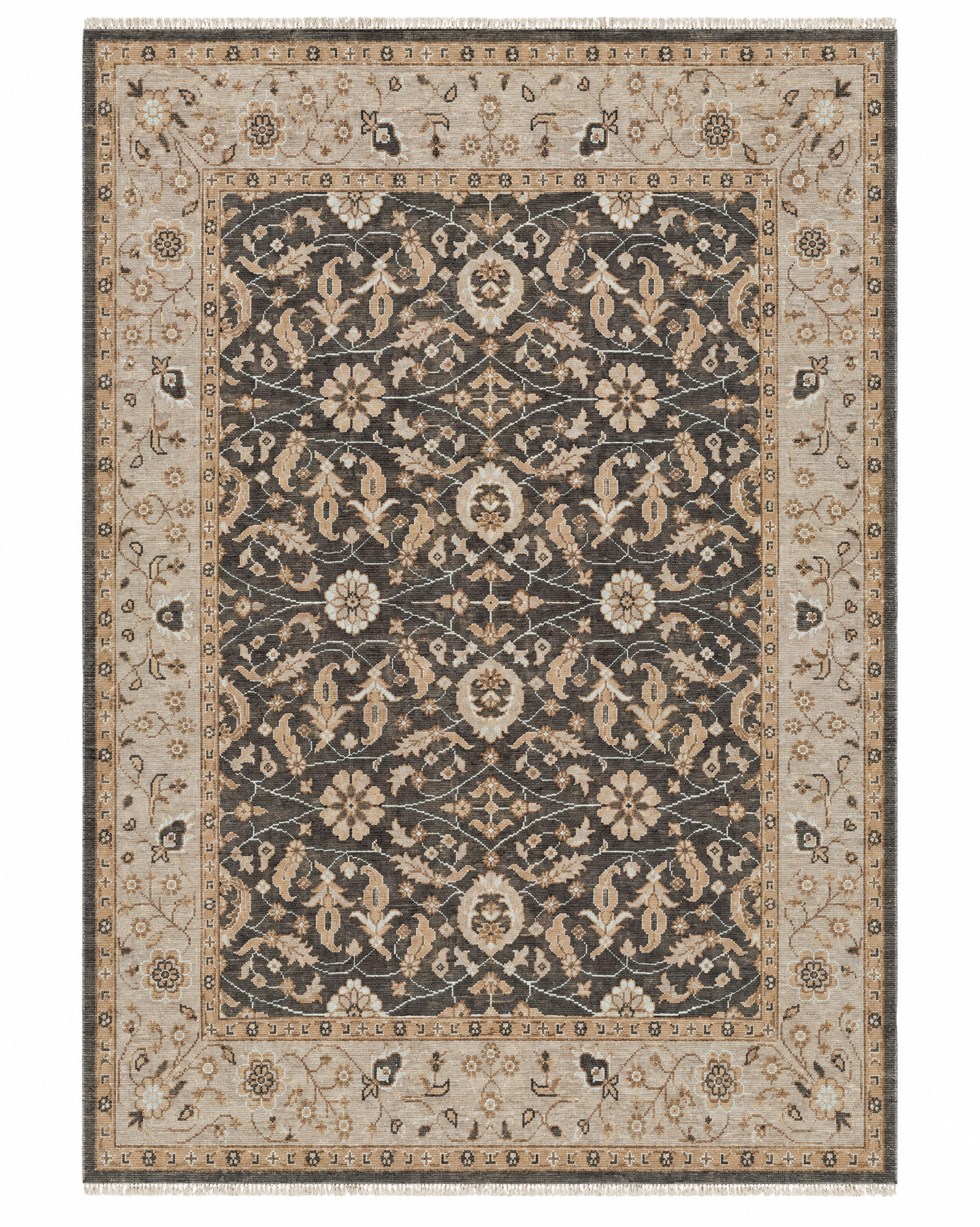 Galilea 8x10 Brown & Tan Oushak — created with Imersian
