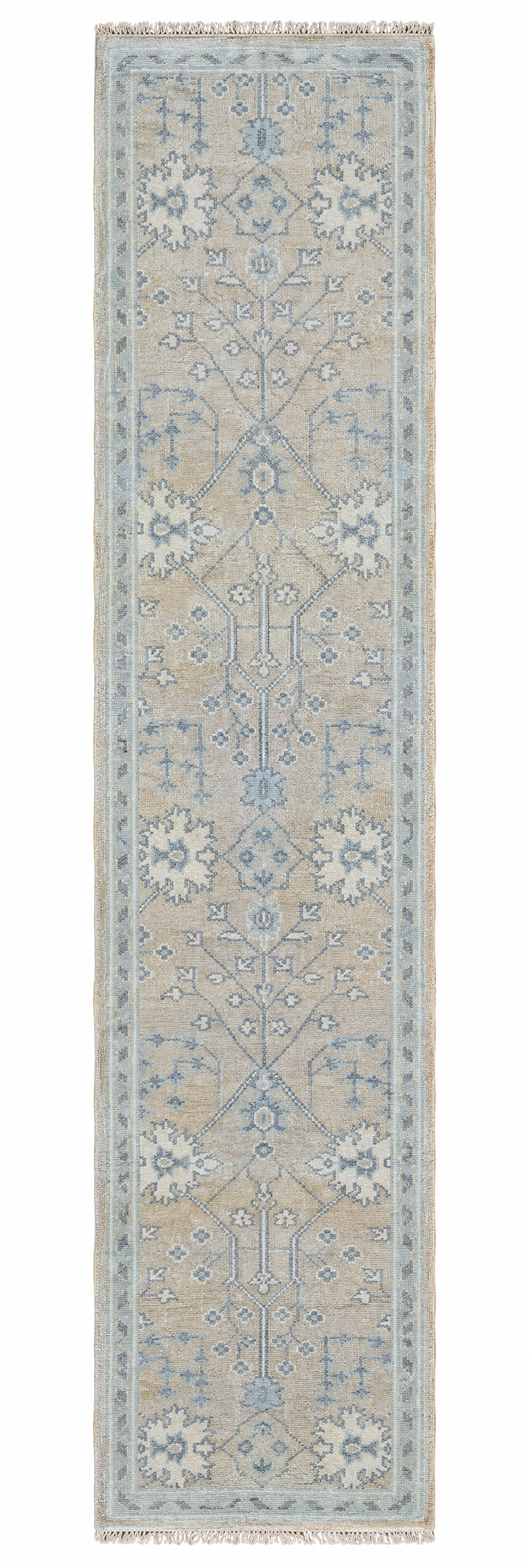 Matalia 2.6x12 Beige & Tan Oushak — created with Imersian