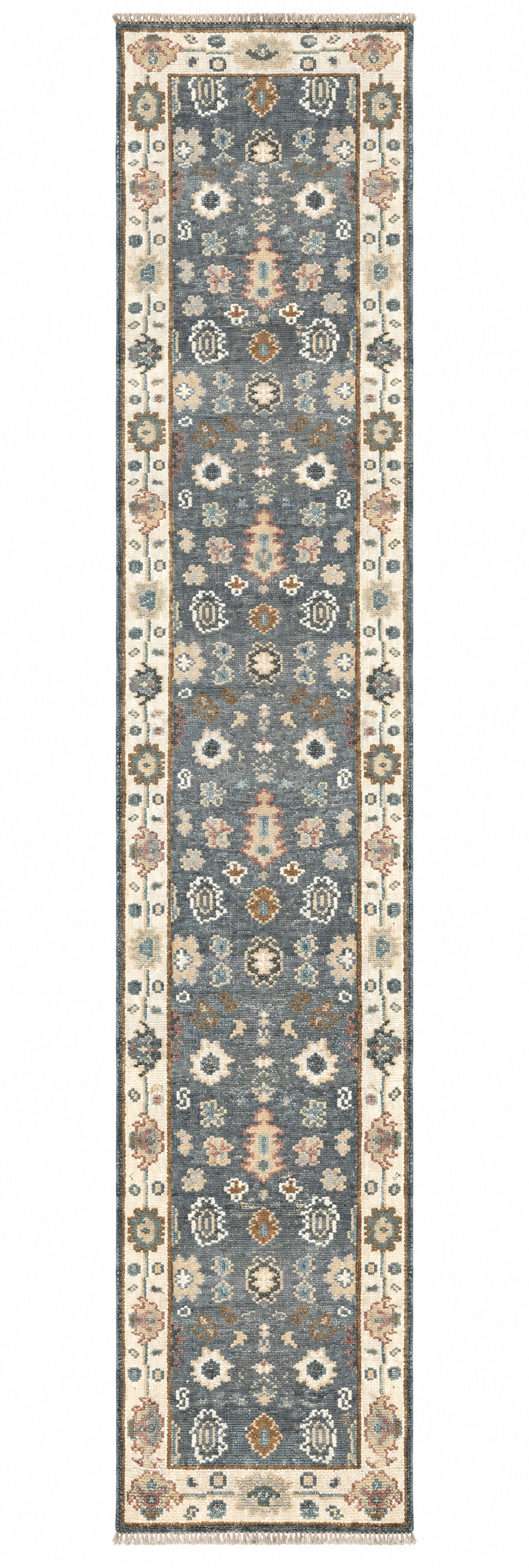 Nina 2.6x14 Hand-Knotted Oushak Runner Rug — created with Imersian