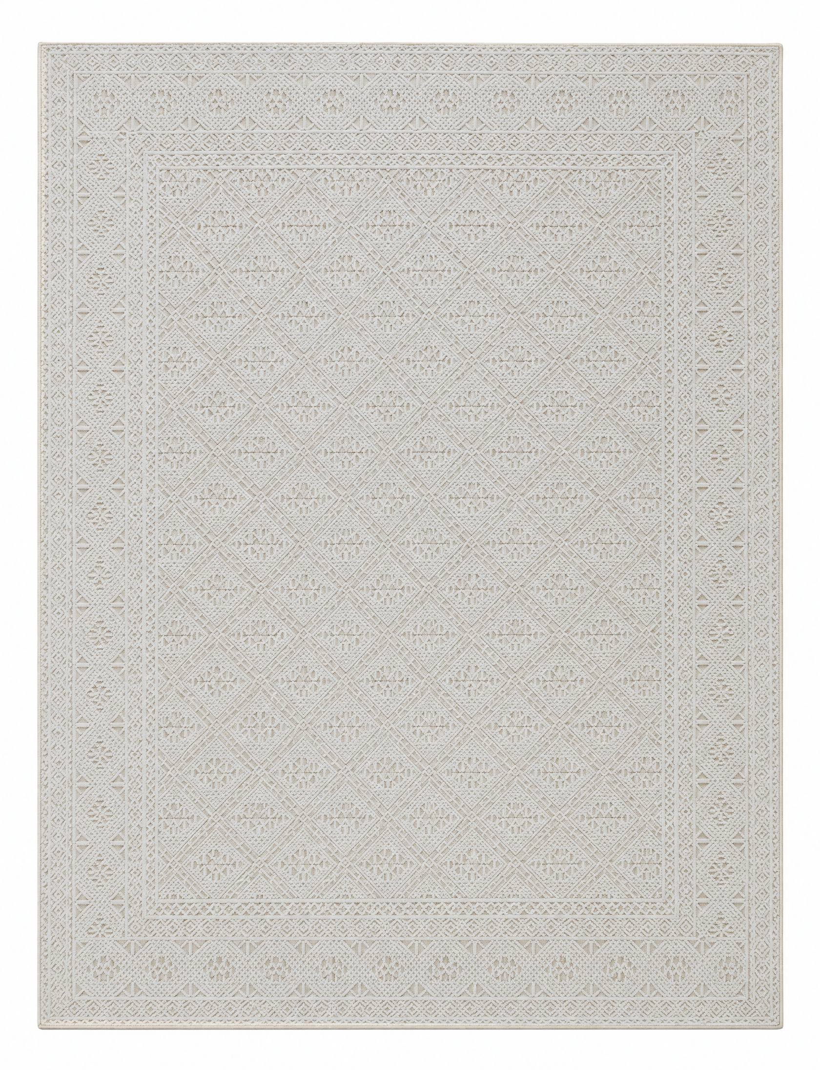 Giuliano 9x11.9 Hand-Knotted Ivory Modern — created with Imersian