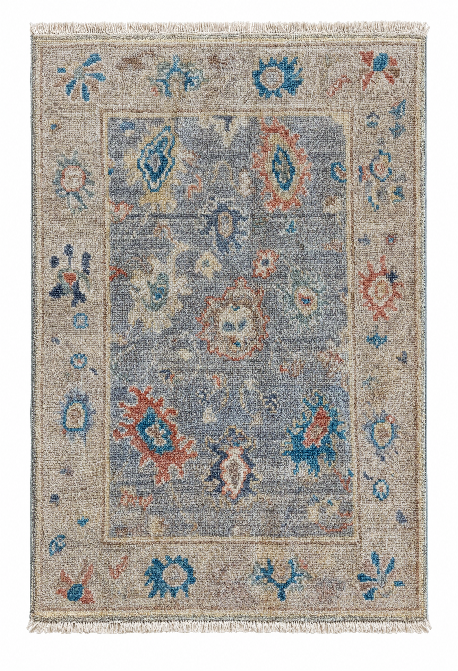 Denise Westfield 2x2.11 Blue Afghani Whitewashed Oushak — created with Imersian