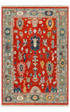 Lorna 5x8 Rust and Tan Hand-Knotted Oushak Rug — created with Imersian