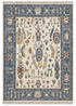 Greta 5x7 Ivory & Blue Oushak — created with Imersian