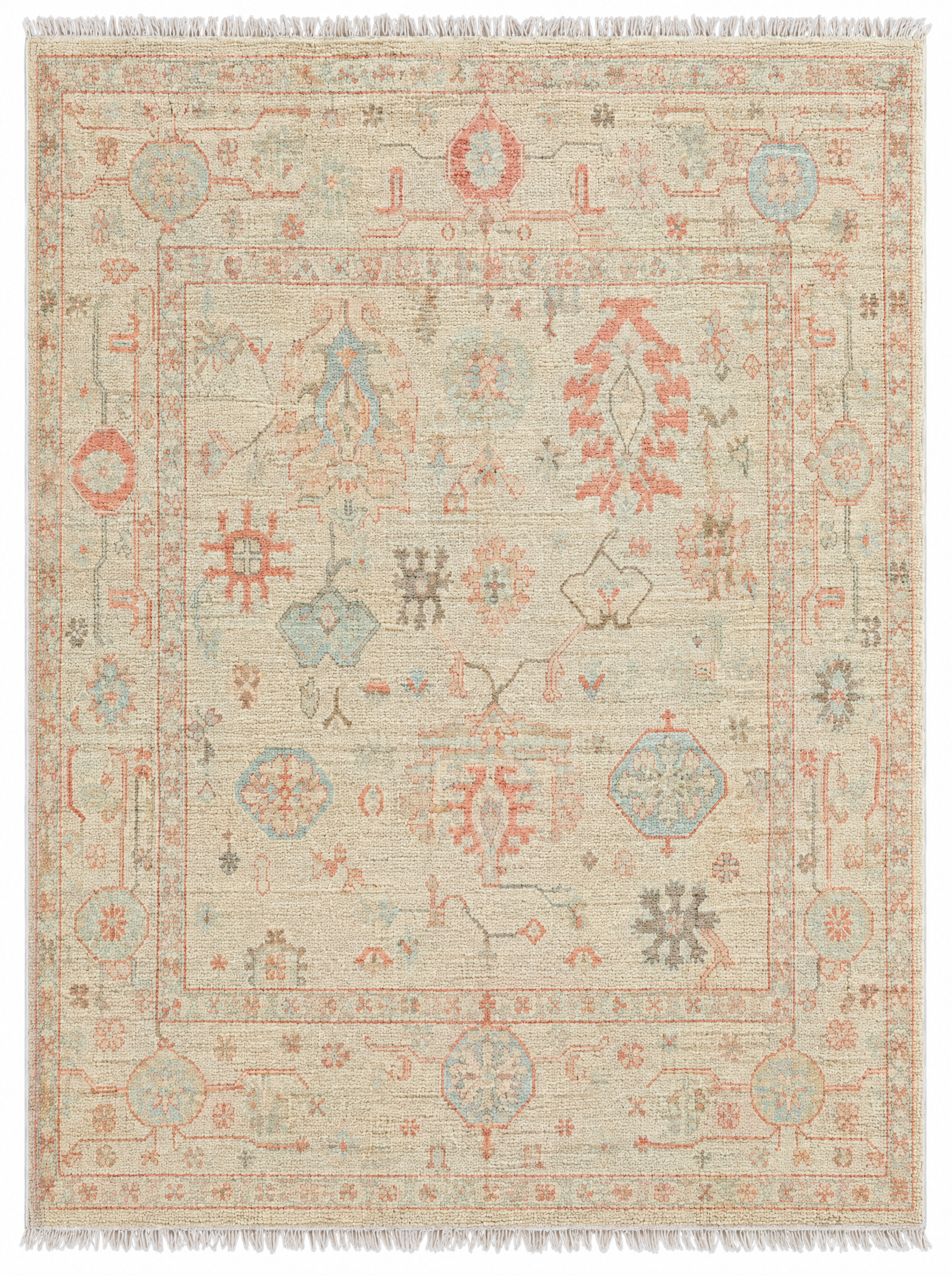 Harriet Garcia 8.11x11.11 Pink and Blue Afghani Whitewashed Oushak — created with Imersian