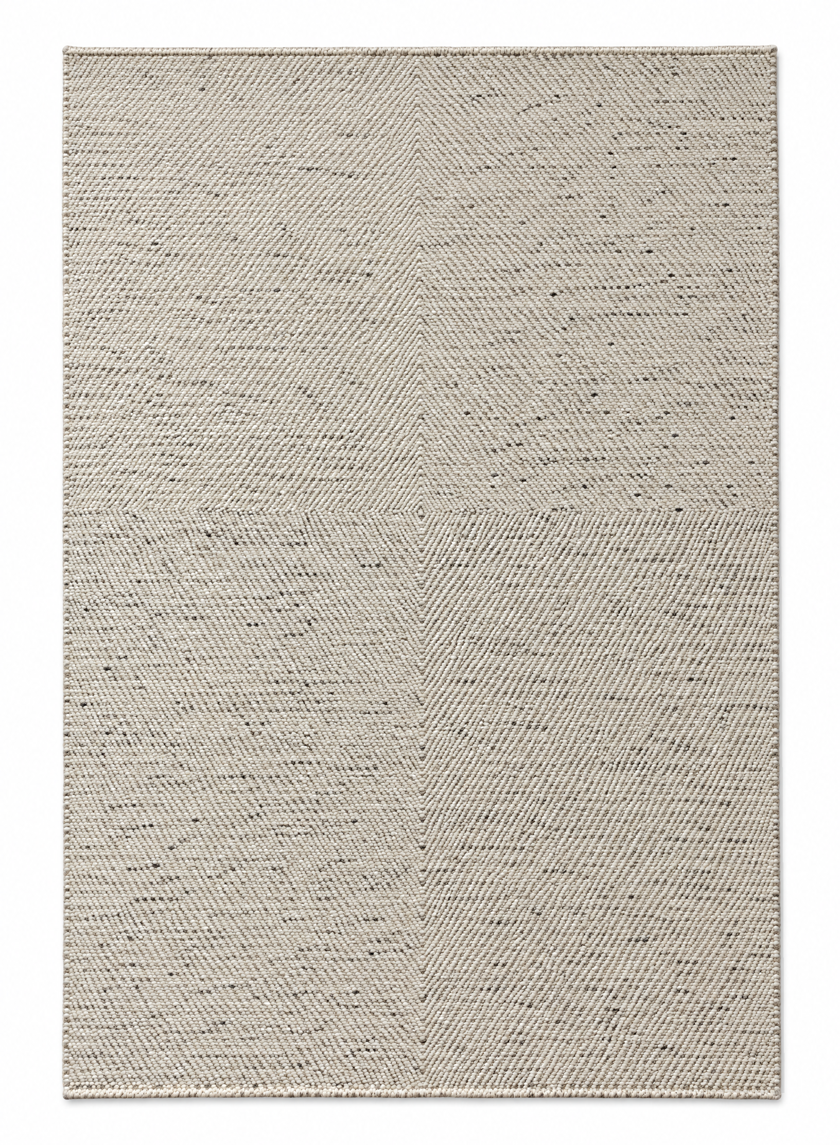 Lacey Underall 9x12.3 Handwoven White Durrie Rug — created with Imersian