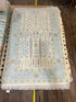 The Ghost 3.0x5.2 Hand-Knotted Cream and Blue Oushak | Banana Manor Rug Factory Outlet