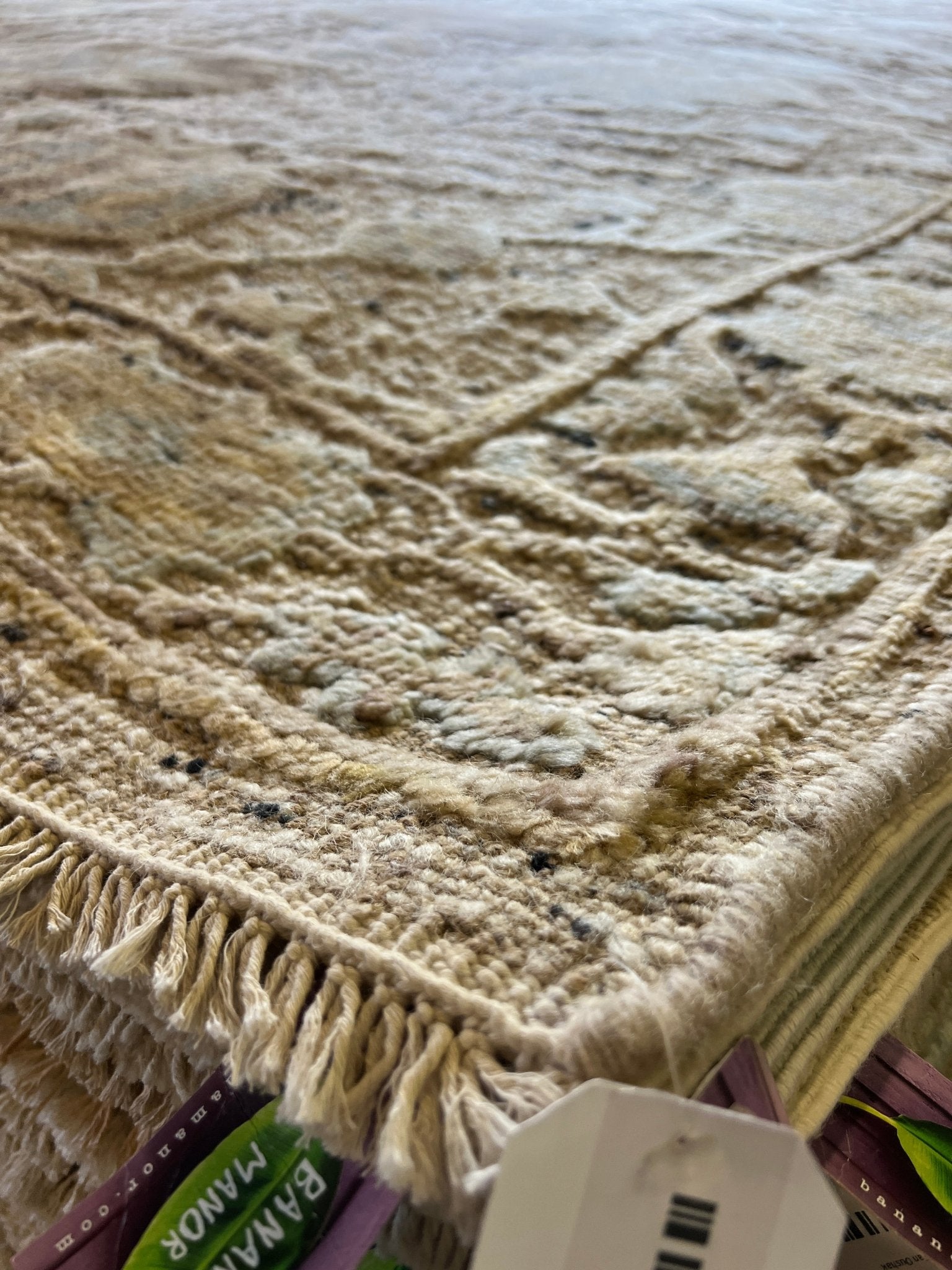 Tommaso 9.3x11.6 Natural Abstract Oushak | Banana Manor Rug Factory Outlet