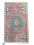 Vintage 1.8x2.10 Turkish Oushak Soft Red and Gray Small Rug | Banana Manor Rug Factory Outlet