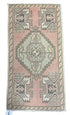 Vintage 1.8x3.3 Turkish Oushak Light Pink and Gray Small Rug | Banana Manor Rug Factory Outlet