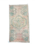 Vintage 1.8x3.4 Turkish Oushak Pink and Green Small Rug | Banana Manor Rug Factory Outlet