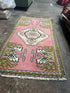 Vintage 1.9x3.2 Turkish Oushak Dark Pink Small Rug | Banana Manor Rug Factory Outlet