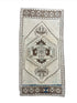 Vintage 1.9x3.6 Turkish Oushak Silver and Brown Small Rug | Banana Manor Rug Factory Outlet