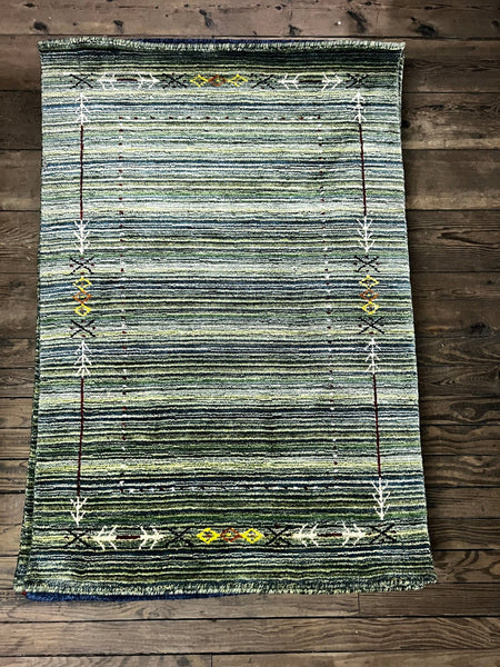 3x4.9 Grey Handwoven Gabbeh Rug – Banana Manor Rug Factory Outlet