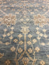 Kelly Behun Blue and Ivory Hand-Knotted Oushak Rug 4x6 | Banana Manor Rug Company