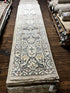 Cheryl Eisen Grey, Tan, and Ivory Hand-Knotted Oushak Runner (Multiple Sizes) | Banana Manor Rug Company