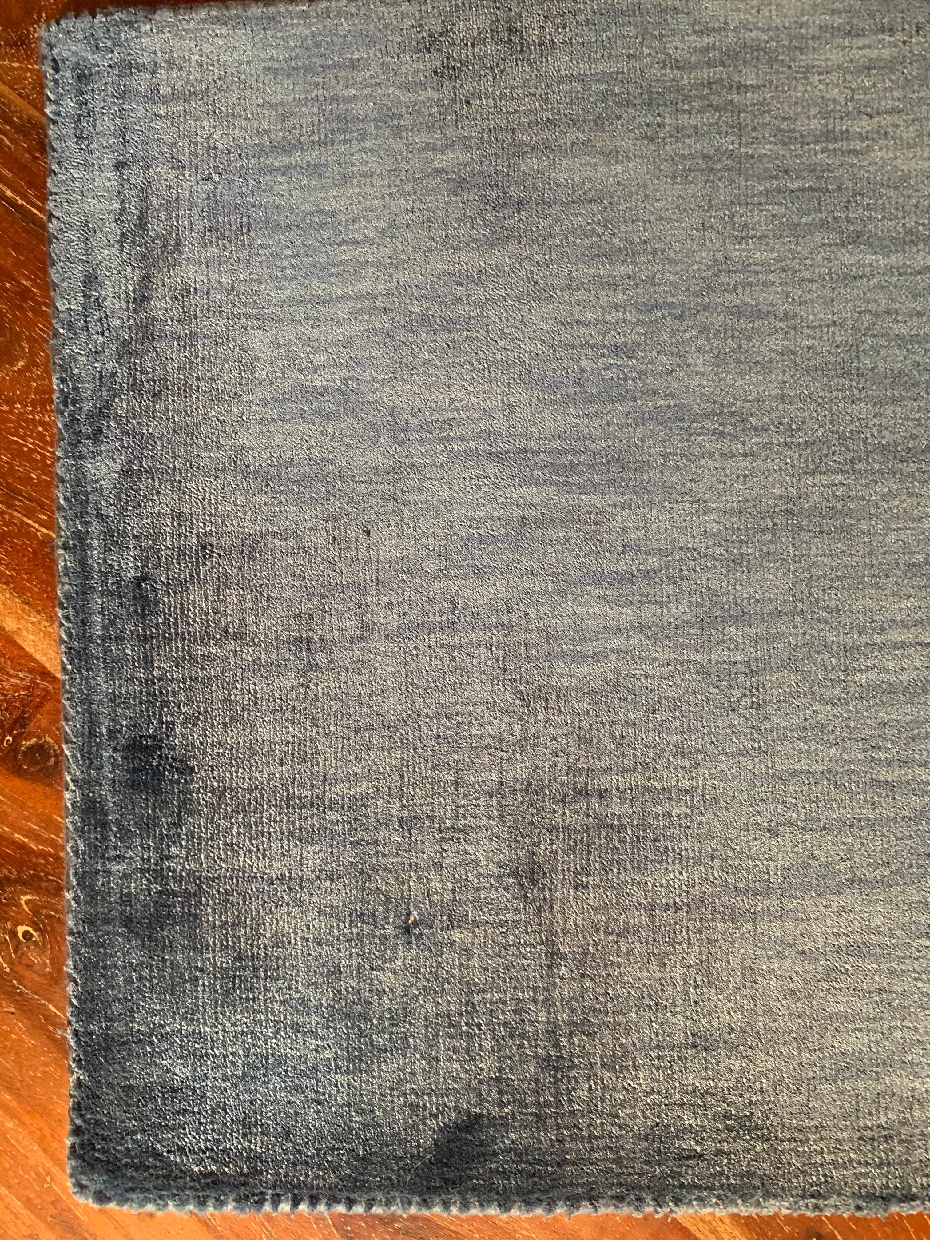 My Boy Blue! Loom Knotted Textured Viscose Rug | Banana Manor Rug Company