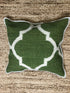 A.C. Slater Green and White Handwoven Pillow | Banana Manor Rug Company