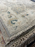 Ada 3x9.4 Whitewashed Beige & Blue Afghani Oushak Runner | Banana Manor Rug Factory Outlet