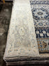 Ada 3x9.4 Whitewashed Beige & Blue Afghani Oushak Runner | Banana Manor Rug Factory Outlet